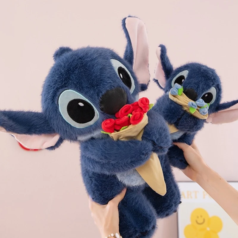 

30/45CM Lilo and Stitch Disney Plush Toy Cartoon Anime Stuffed Kawaii Rose Soft Stich Doll Plushie Kids Birthday Xmas Gifts