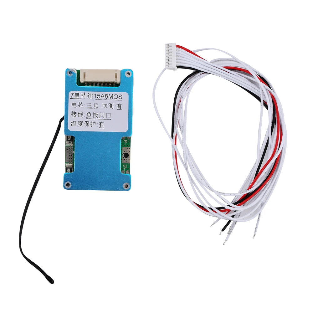 BMS 7S 24V 15A/20A/25A panneau de Protection d'équilibrage de batterie au Lithium 18650 panneau de Protection de charge de batterie Protection de température