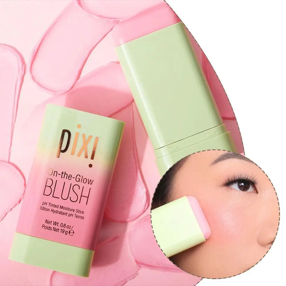 Blush sólido gradual multiuso à prova d'água de longa duração - maquiagem nude natural renderização suave cosméticos faciais diários