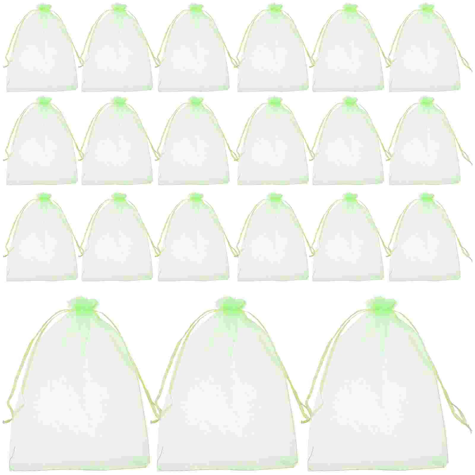 30 Pcs Drawstring Fruit Mesh Bag Bags for Small Plant Tree Netting Favor Apple Protection