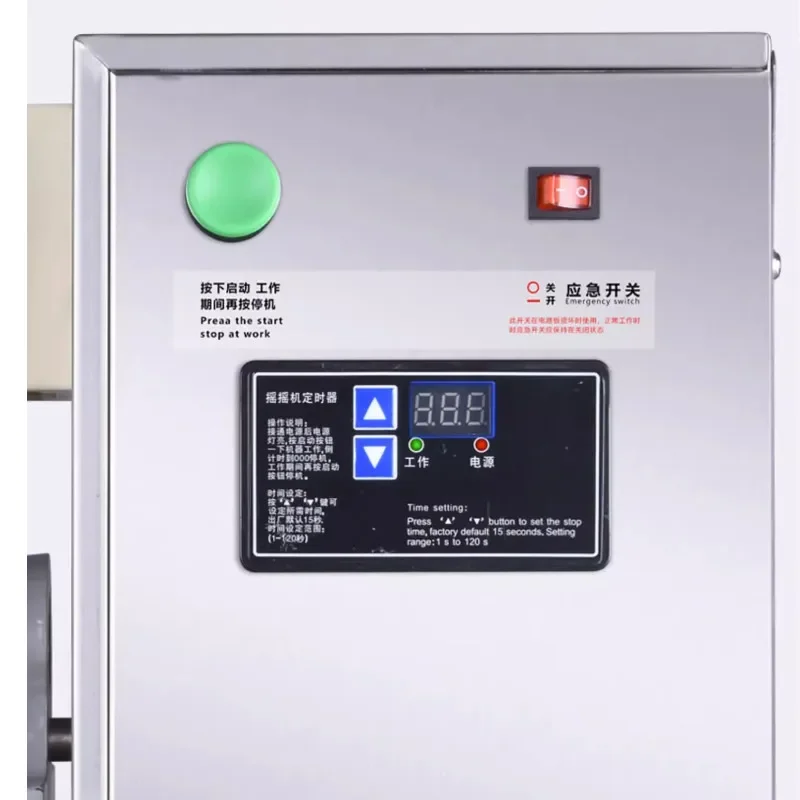 Máquina de sacudir chá de leite em aço inoxidável, Copo Shaker de cabeça dupla, Equipamentos para bebidas, Comercial