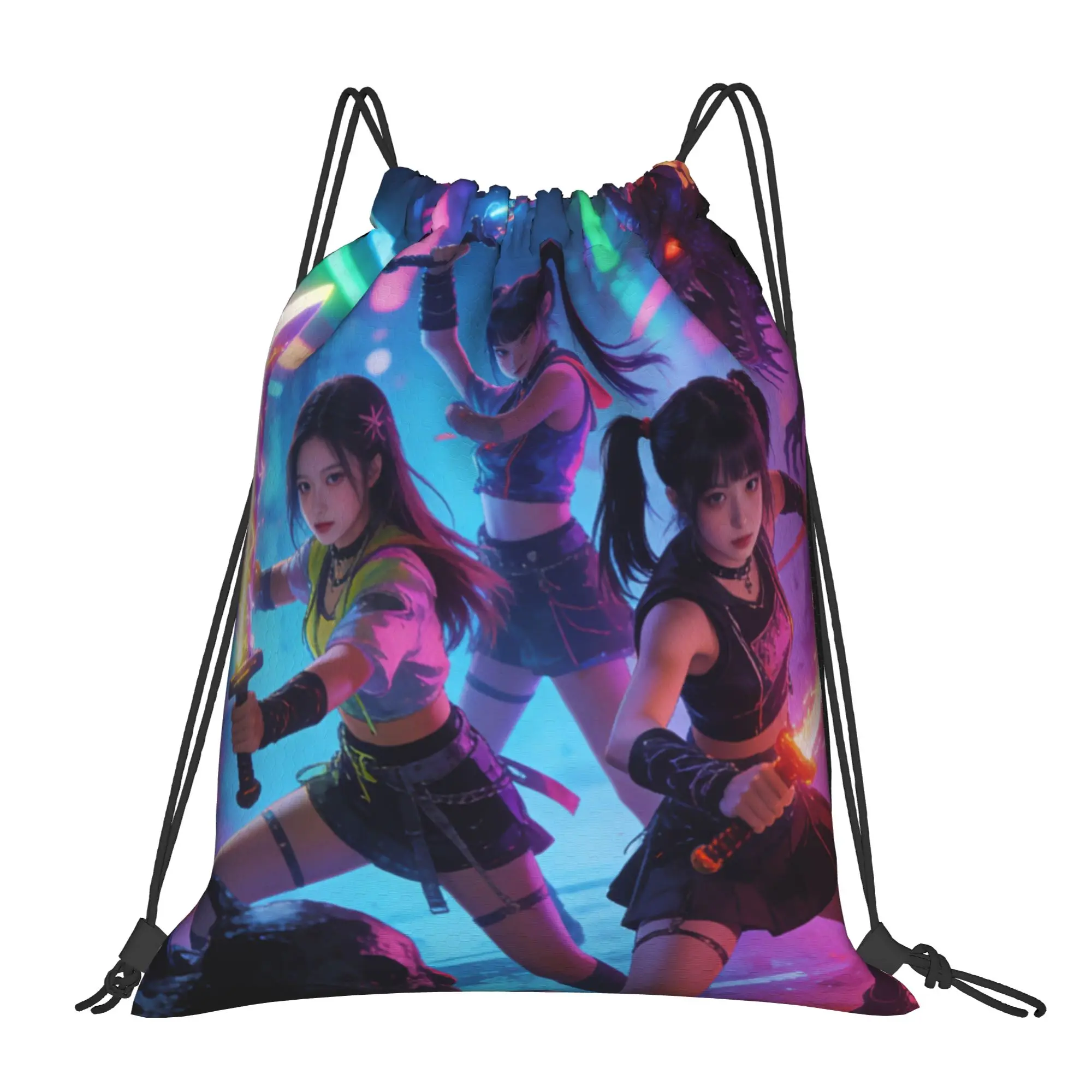 K POP 41  Drawstring Bags Travel Unisex Storage Organize Bundle Pocket Rope Bag
