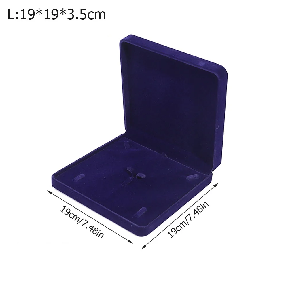 

Soft Velvet Jewelry Display Case Solid Color Portable Jewelry Packaging Box Jewelry Storage Organizer Jewelry Display