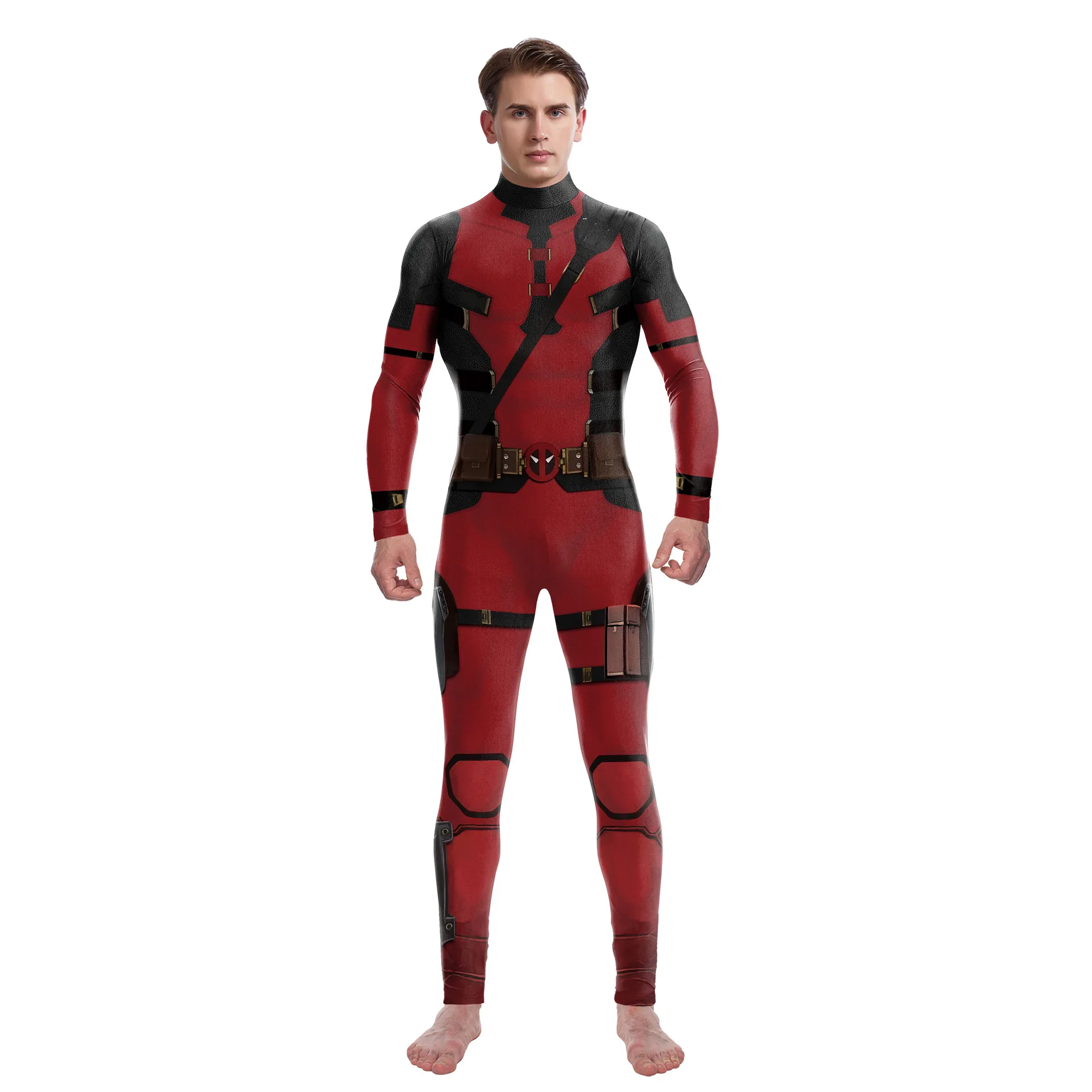 Anime Superhero Wolverine Deadpool Cosplay Costume Halloween Costume Adult Zentai Bodysuit Outfit jumpsuits