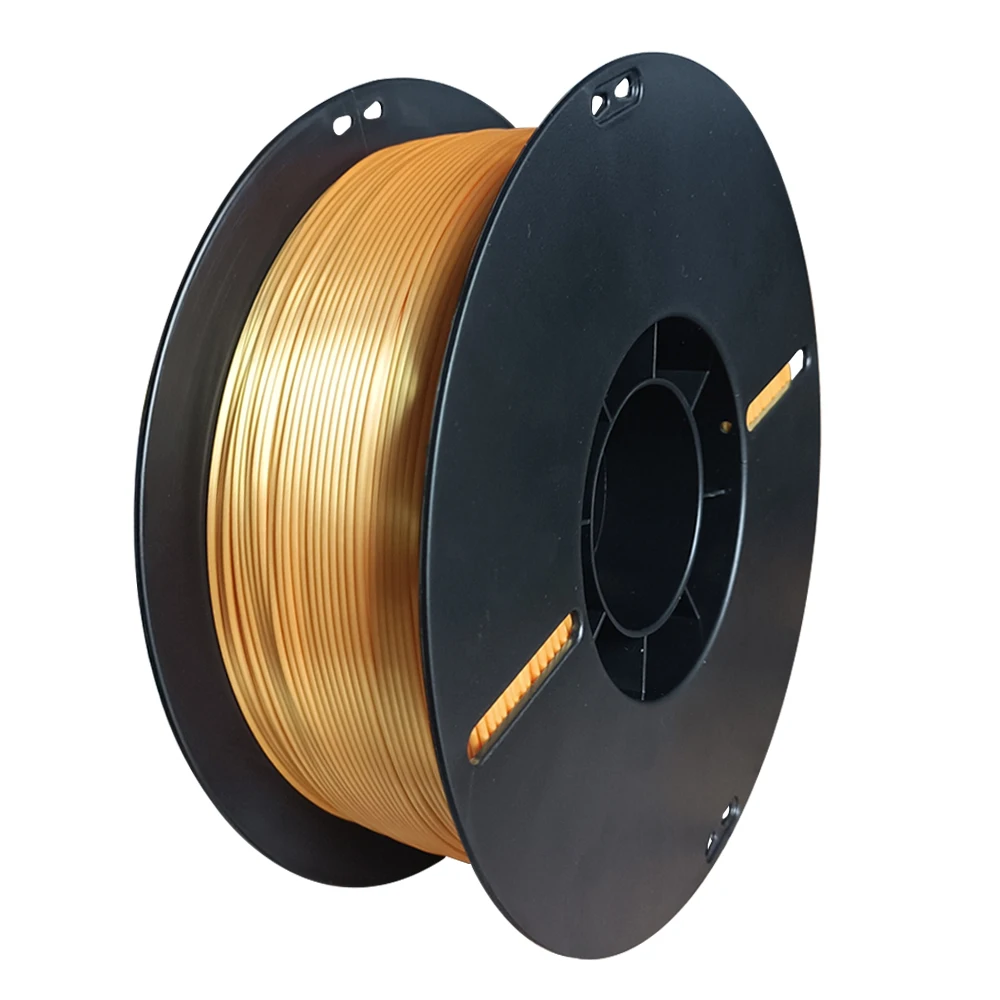 250g, 500g, 1kg PLA Silk Gold 1.75mm PLA Luxury Silky Luster 3D Printer Filament Shiny Silk Feeling Like For 3d Printing Materials