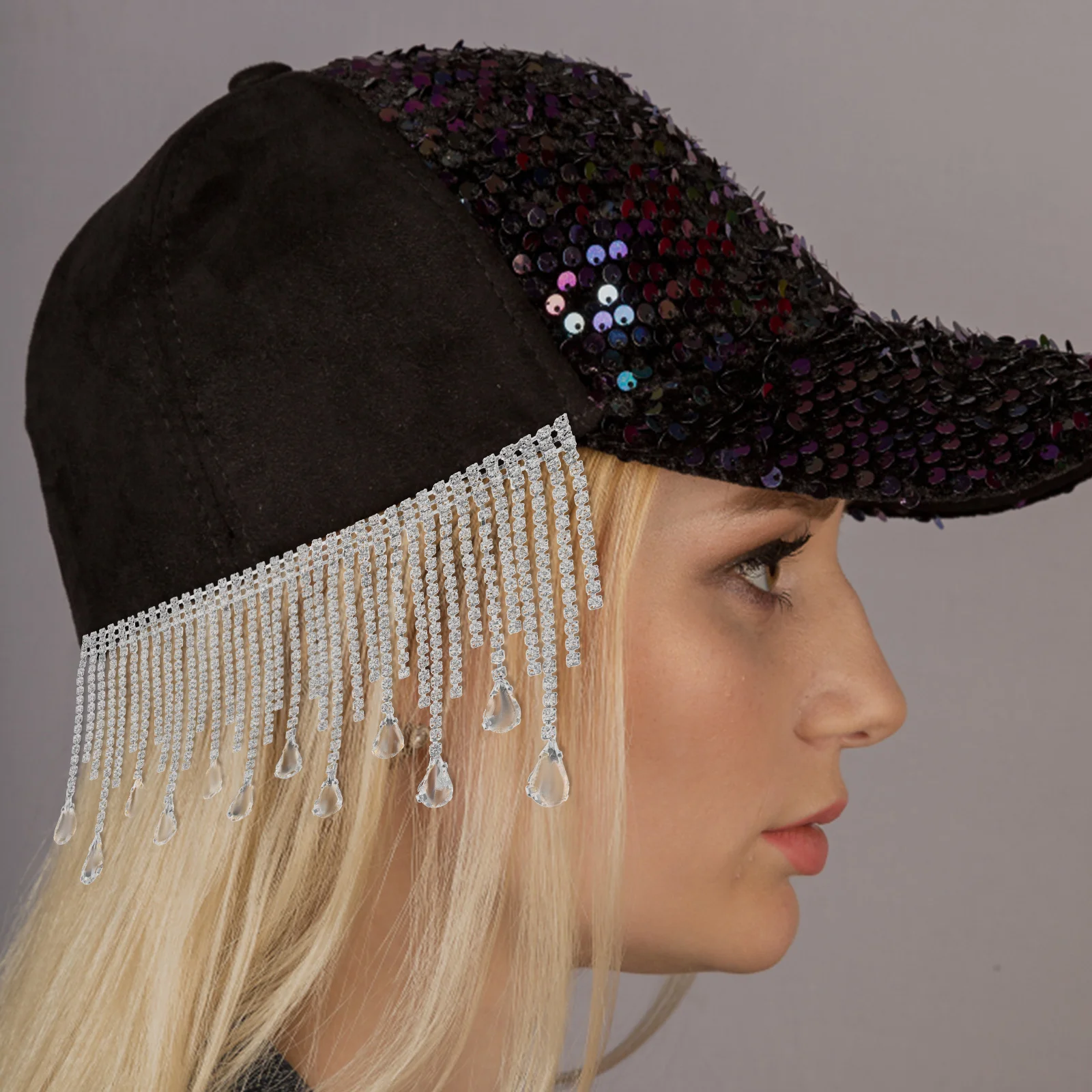 

Rhinestone Chain Trim Tassel Fringe For Clothing Diy Crafts Hats Bags Belts Jewelry Decorative Sewing Accessory