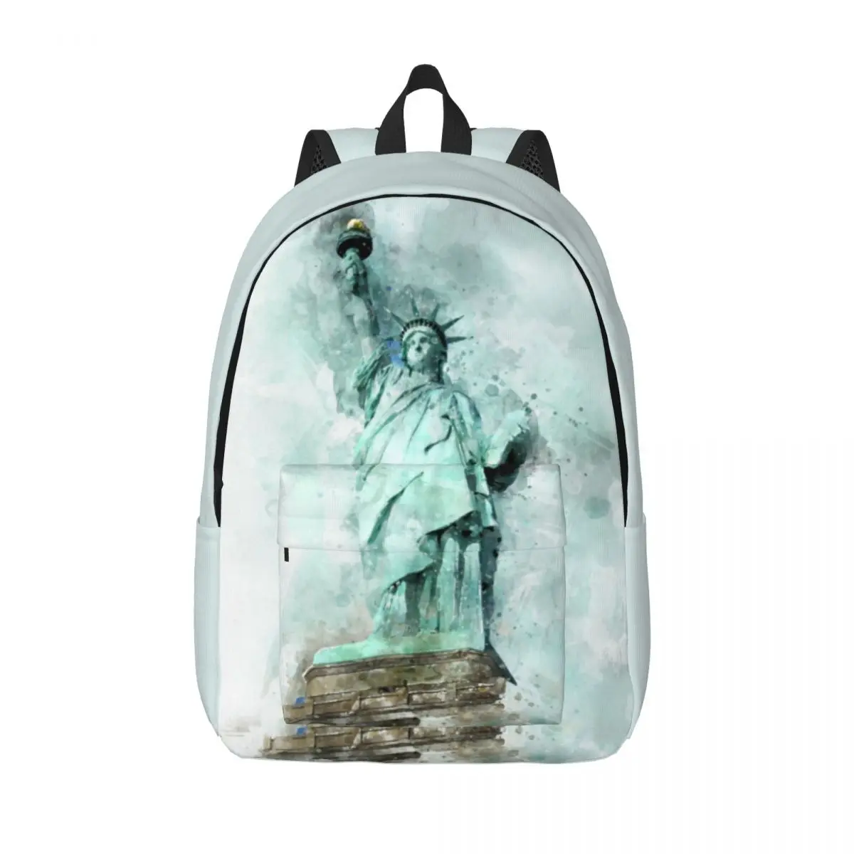 

Statue Of Liberty Backpack Retro Newyorks Novelty Backpacks Unisex Travel Large School Bags Colorful Rucksack