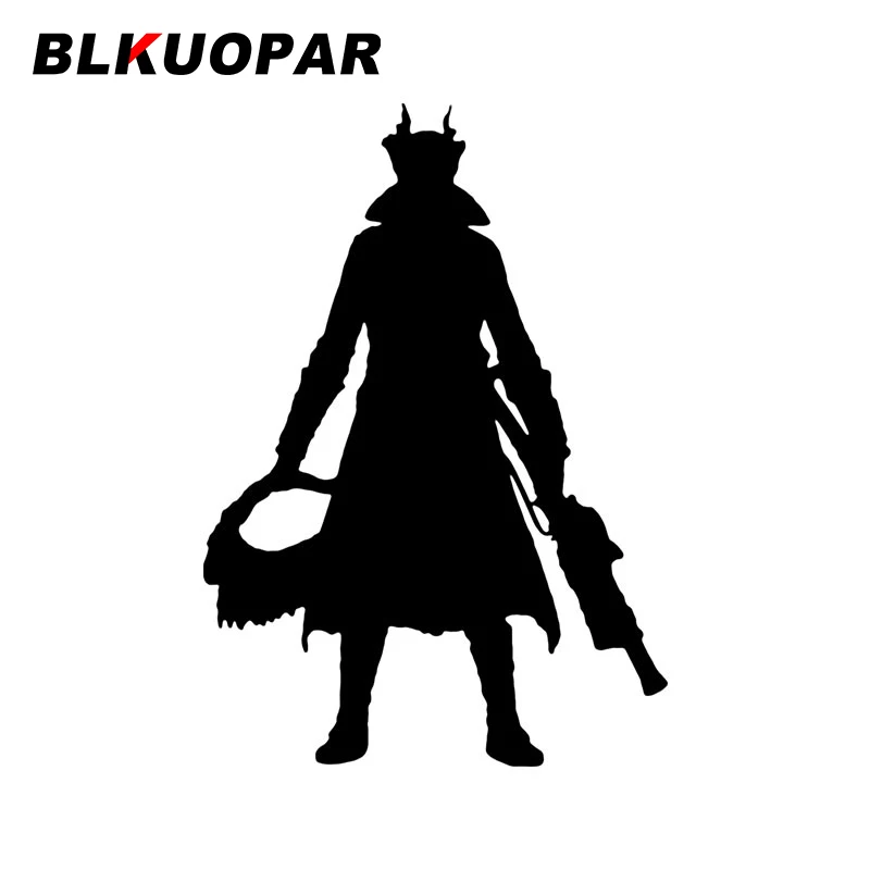 BLKUOPAR Bloodborne Funny Car Stickers Anime Creative Decal Occlusion Scratch Sunscreen Windshield Refrigerator Car Accessories