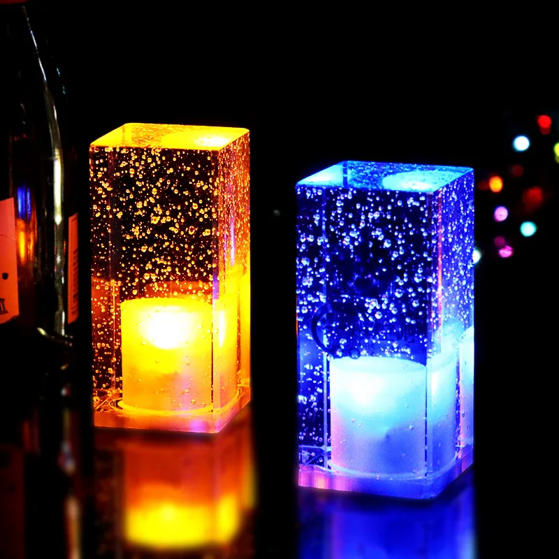 

table lamp led charging crystal lamp creative personality restaurant KTV atmosphere bedside night light decorative table lamp