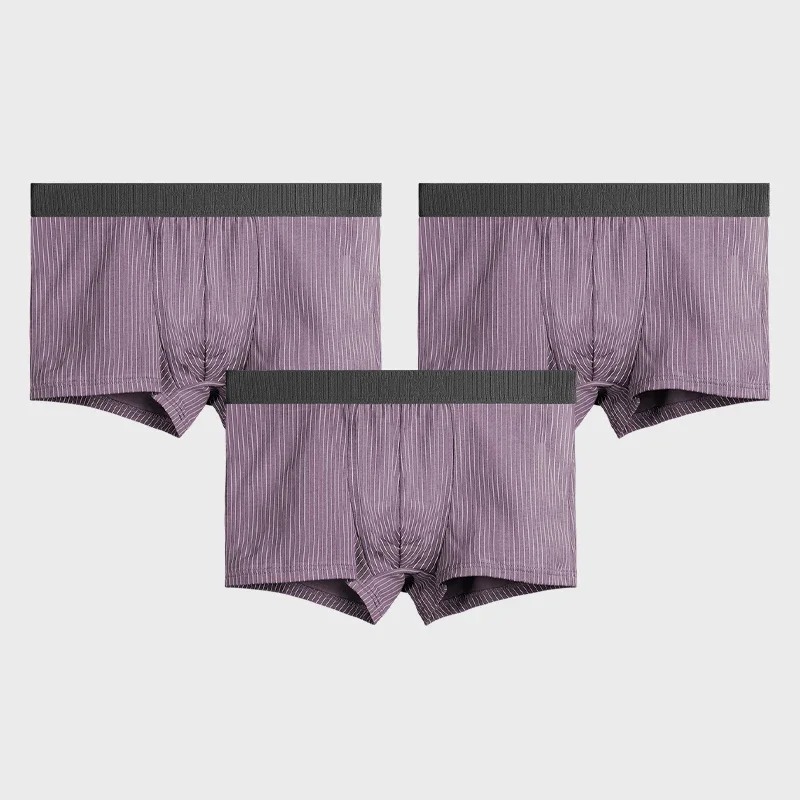 

Мужские антибактериальные трусы-боксеры (3 шт.) для осени и зимы, спортивные, с низкой посадкой, больших размеров