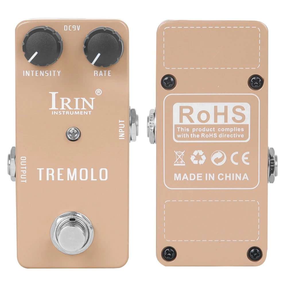 IRIN RS-09 Tremolo Guitar Effect Pedal Retro Vibrato Old Tube Amplifier Effects True Bypass Electric Guitar Parts & Accessories