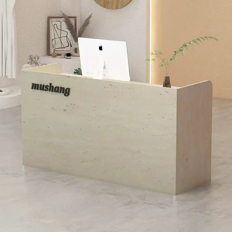 

Small Modern Reception Counter Clinic Beauty Gym Checkout Cashier Reception Counter Podium ComputerTheke Rezeption Furniture