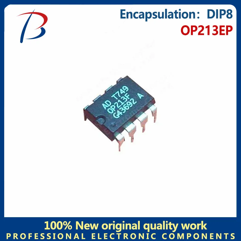 Paquete de 5 uds. OP213EP DIP8 bajo ruido de baja deriva de potencia única en amplificador