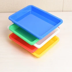 Plastic Trays Pp Bead Storage Boxes Good Quality 28x21x3cm Art Supply Storage Bins Multi-Purpose Serving Trays For Kitchen New