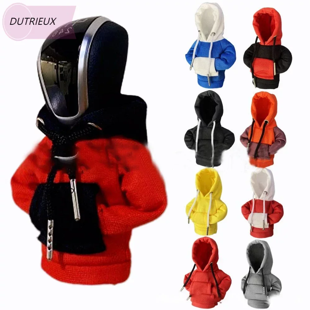 Hoodie Car Gear Shift Cover Fashion Gearshift Hoodie Car Gear Shift Knob Cover Manual Handle Gear Sweatshirt Change Lever Cover