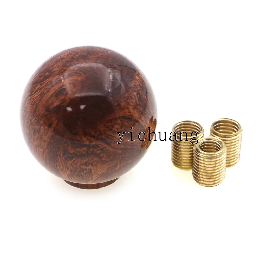 Peach Wood Style Car Racing Shift Kob Ball Shape Gear Shifter Head Universal