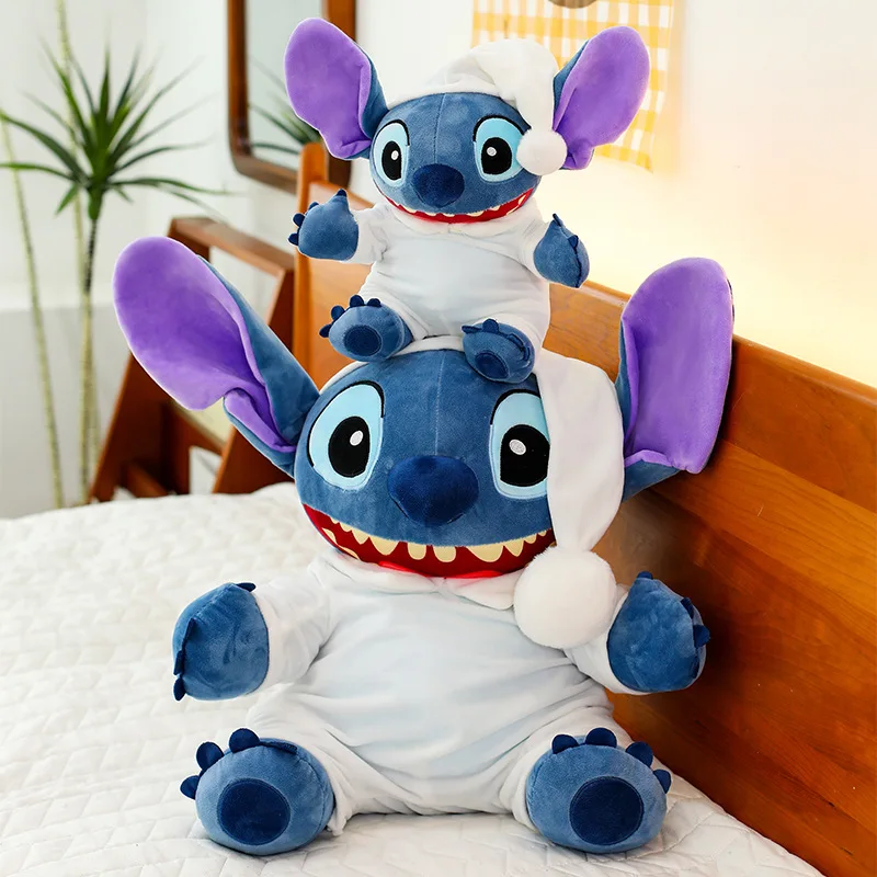 30/70cm Disney Lilo & Stitch Plush Stuffed Toys Anime Cartoon Plushie Cute Big Mouth Stich Dolls Pillow Kids Birthday Xmas Gifts