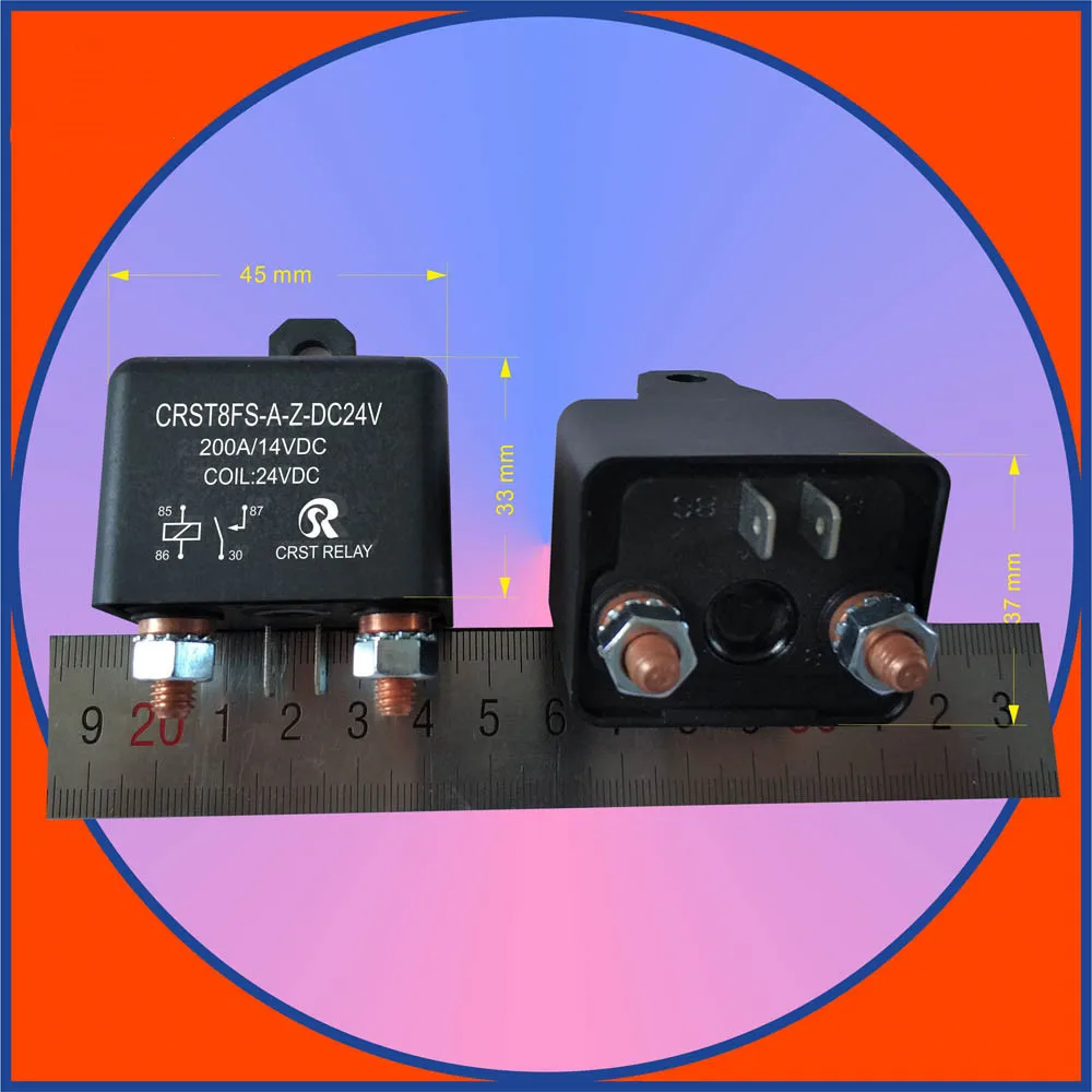 CRST8FS-A-Z-DC12V large current 200A Start relay 12 24V power HA-200 LW-160 relay