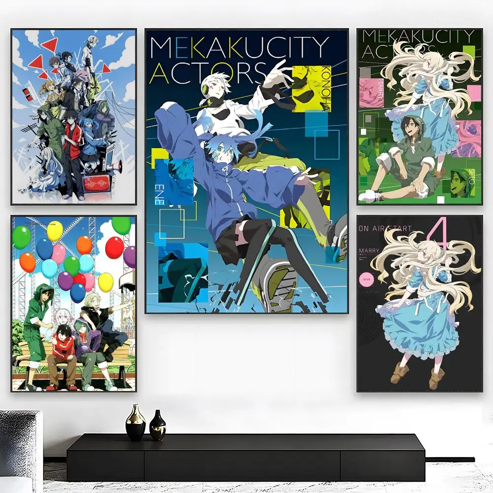 Youth Mystery Anime M-MekakuCity Actors Poster Wall art print art suitable for living room bedroom bar parlor home decor gift