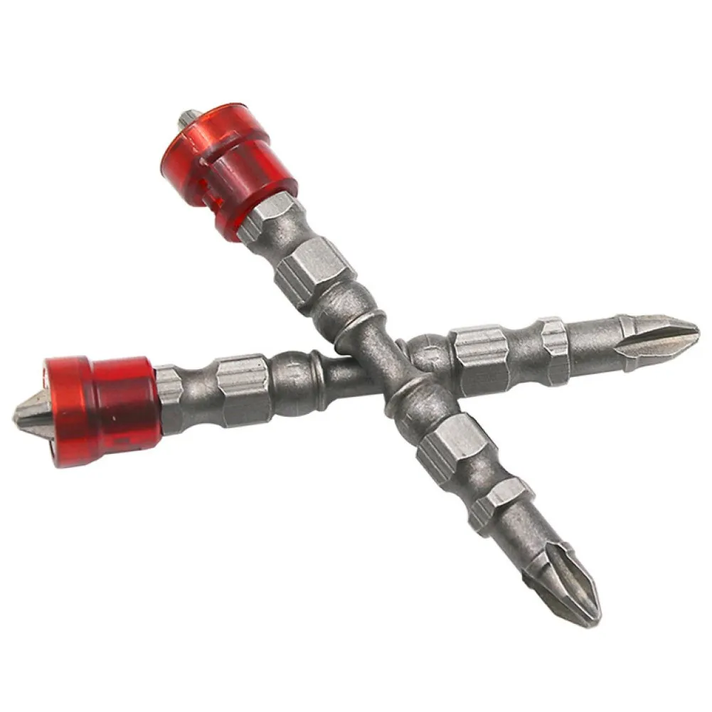 5pcs 65mm Anti Slip Electric Screwdriver Bit Double-Headed Cross Bit Screwdriver Bit For Electric Hand Drill Screwdriver