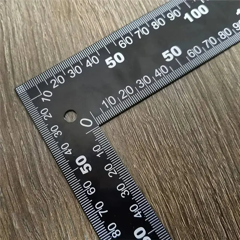 NEW HOT In Stock-Aliwuzn Stainless Steel Right Angle Ruler(8 X 12 Inch)- For Carpentry And Leathercraft Leatherworking Tool
