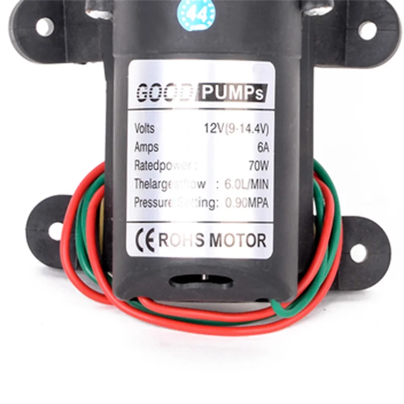 

1 шт. автоматический переключатель потока 6 л/мин DC 12 В 70 Вт 130PSI автоматический мембранный водяной насос самовсасывающие насосы-AA70