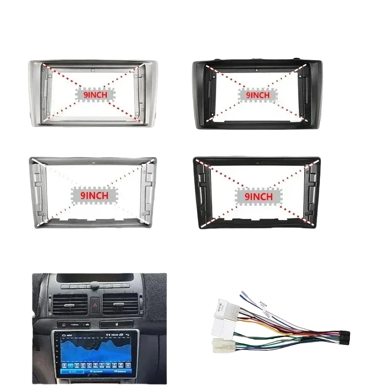 

Для TOYOTA 2009-2015 AVENSIS 9 дюймов автомобильный радиоприемник Android DVD CD GPS стерео аудио экраны MP5 плеер навигационные кабели жгут рамка