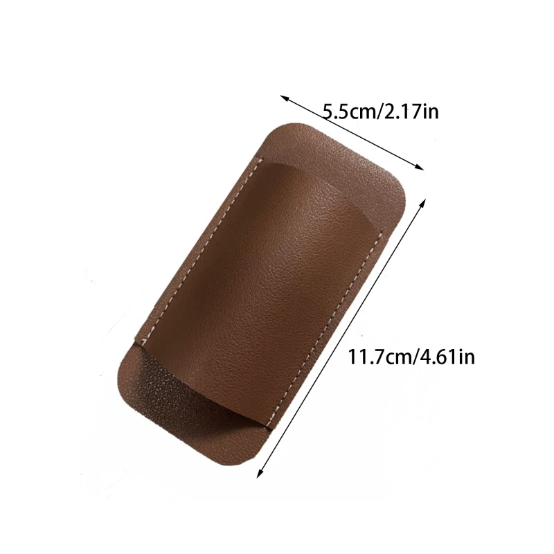 Funda de cuero portátil hecha a mano para cuchillos, resistente al desgaste, cinturón para exteriores, funda para cuchillos plegable, bolsa de