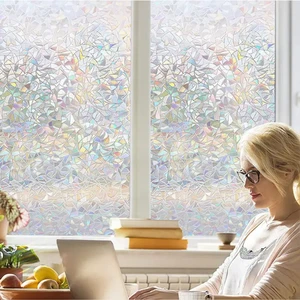 3d Regenbogeneffektfenster Film, Datenschutzabziehbilder, Wärmesteuerung, Anti -UV, statische Adere, dekorativer Kleber 12 Hauptverkaufsaufkleber Arco Iris Fenster - №1