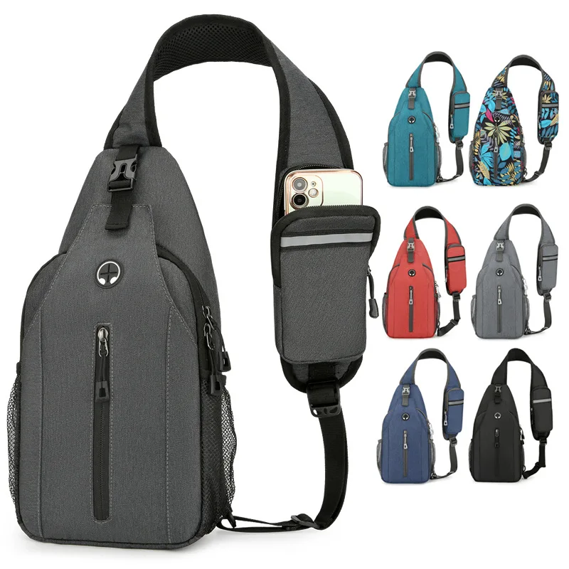 

Мужская уличная модная сумка через плечо, повседневная износостойкая сумка через плечо с защитой от царапин и проливания