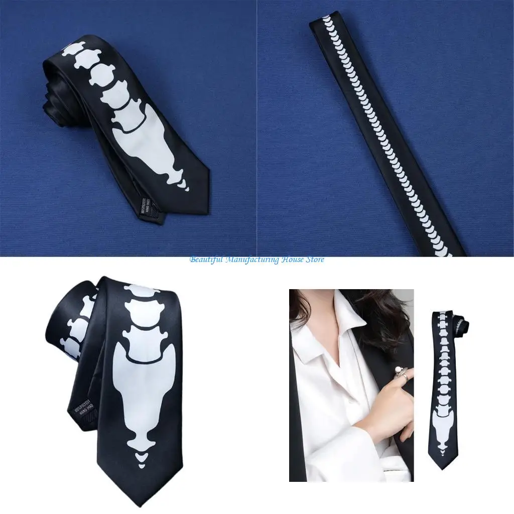 e56a-corbata-con-graficos-calavera-a-corbata-versatil-a-comoda-corbata-informal-para-ceremonias-reuniones