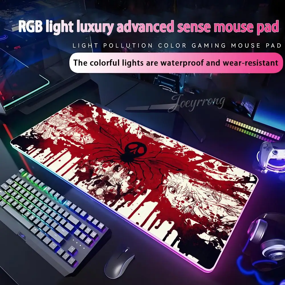 

Anime Hunter Hunter Mouse Pad For FPS ESports RGB Extended Gaming Keyboard LED Mats Large 1000x500mm XXL Gamer