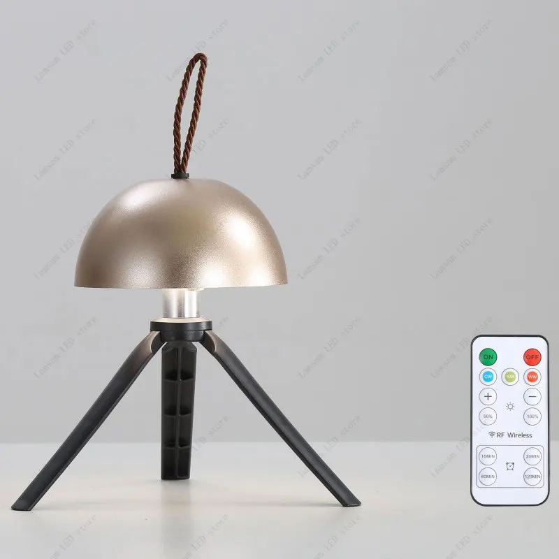 تصميم فريد من نوعه مصباح التخييم اللاسلكي الاستشعار باللمس USB قابلة للشحن اللاسلكية المحمولة مكتب ضوء عكس الضوء القراءة الخفيفة 3 ألوان