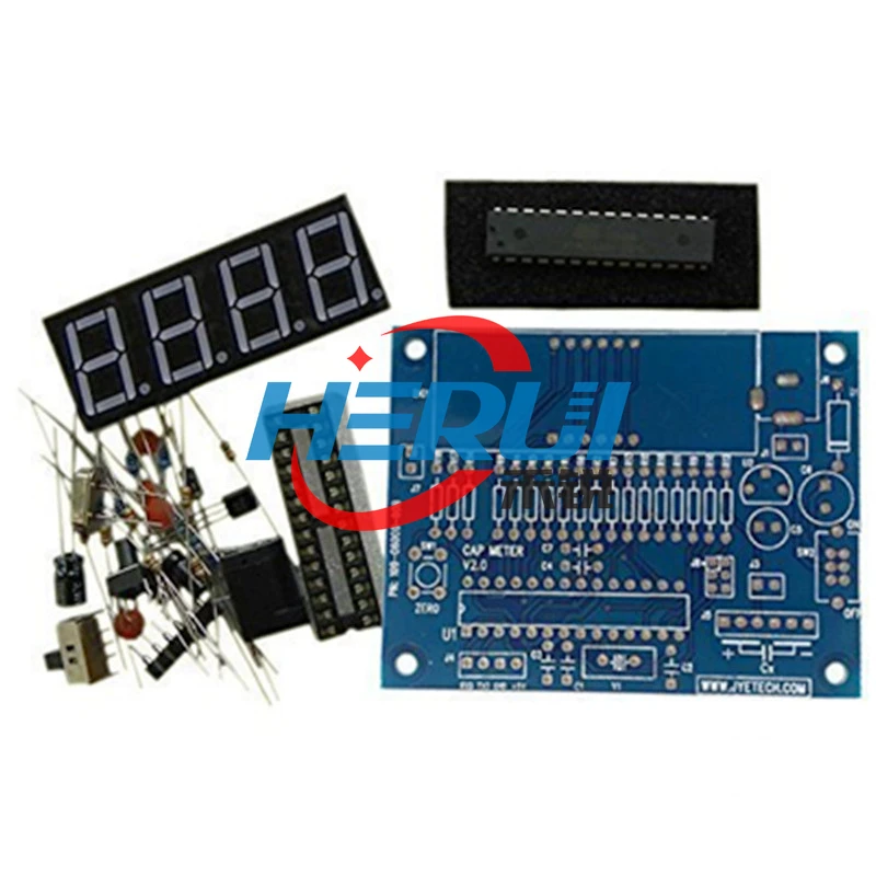 High precision digital capacitance meter DIY kit Capacitance meter making kit Electronic teaching training kit