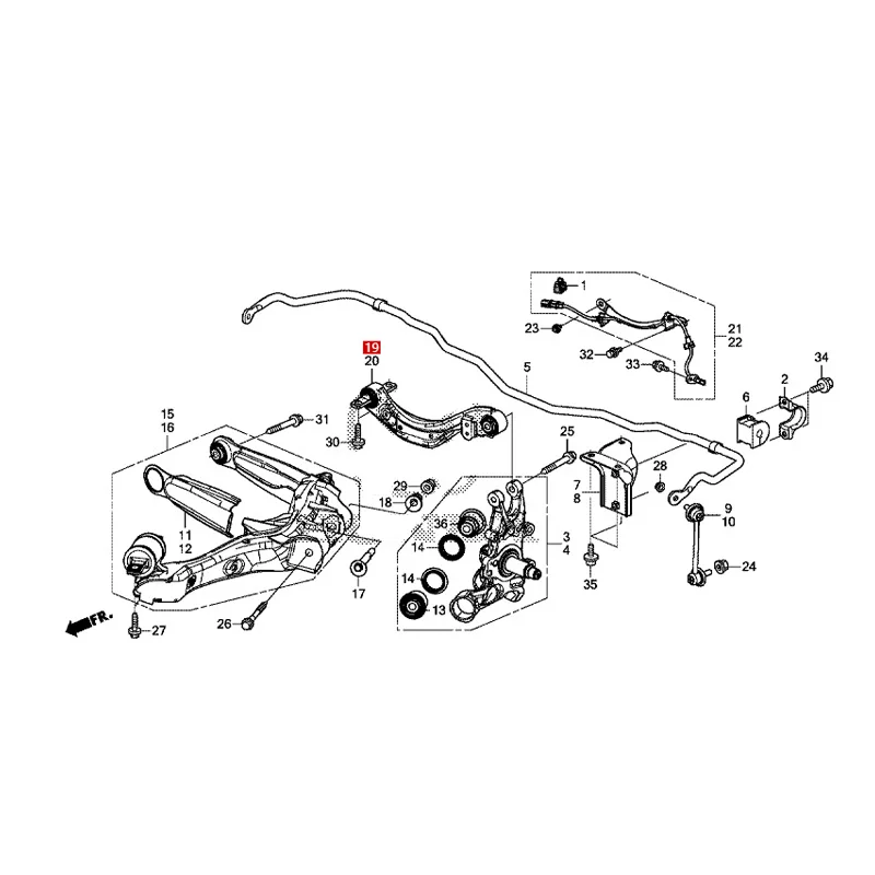 52510-T4N-H51 52520-T4N-H51 Suitable for Ho nd a Ja de Right rear upper support arm adjustable pull rod