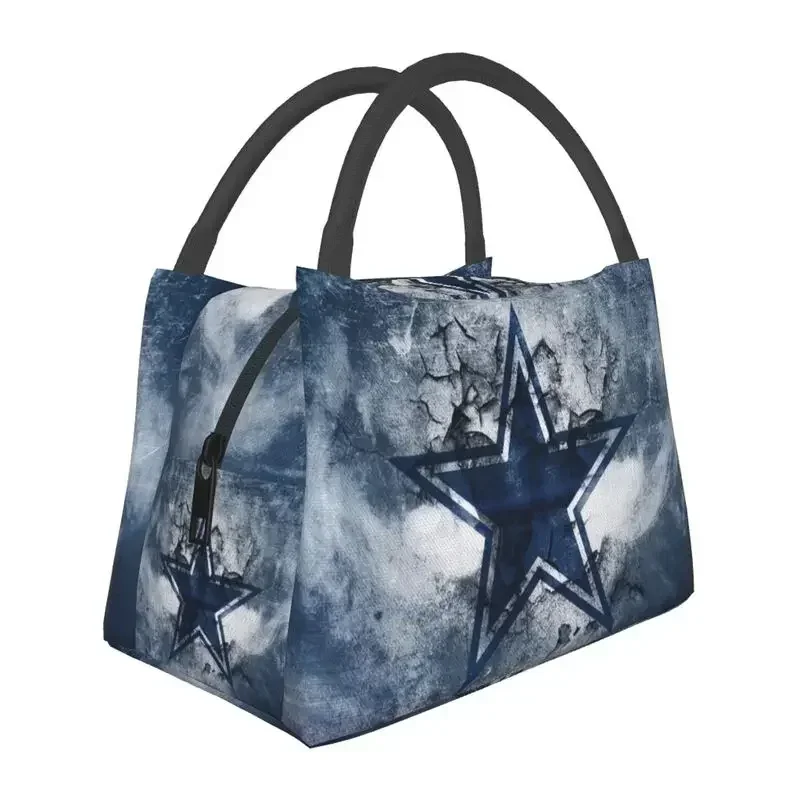 

Cowboy Star Insulated Lunch Bags for Women Portable Thermal Cooler Bento Box Office