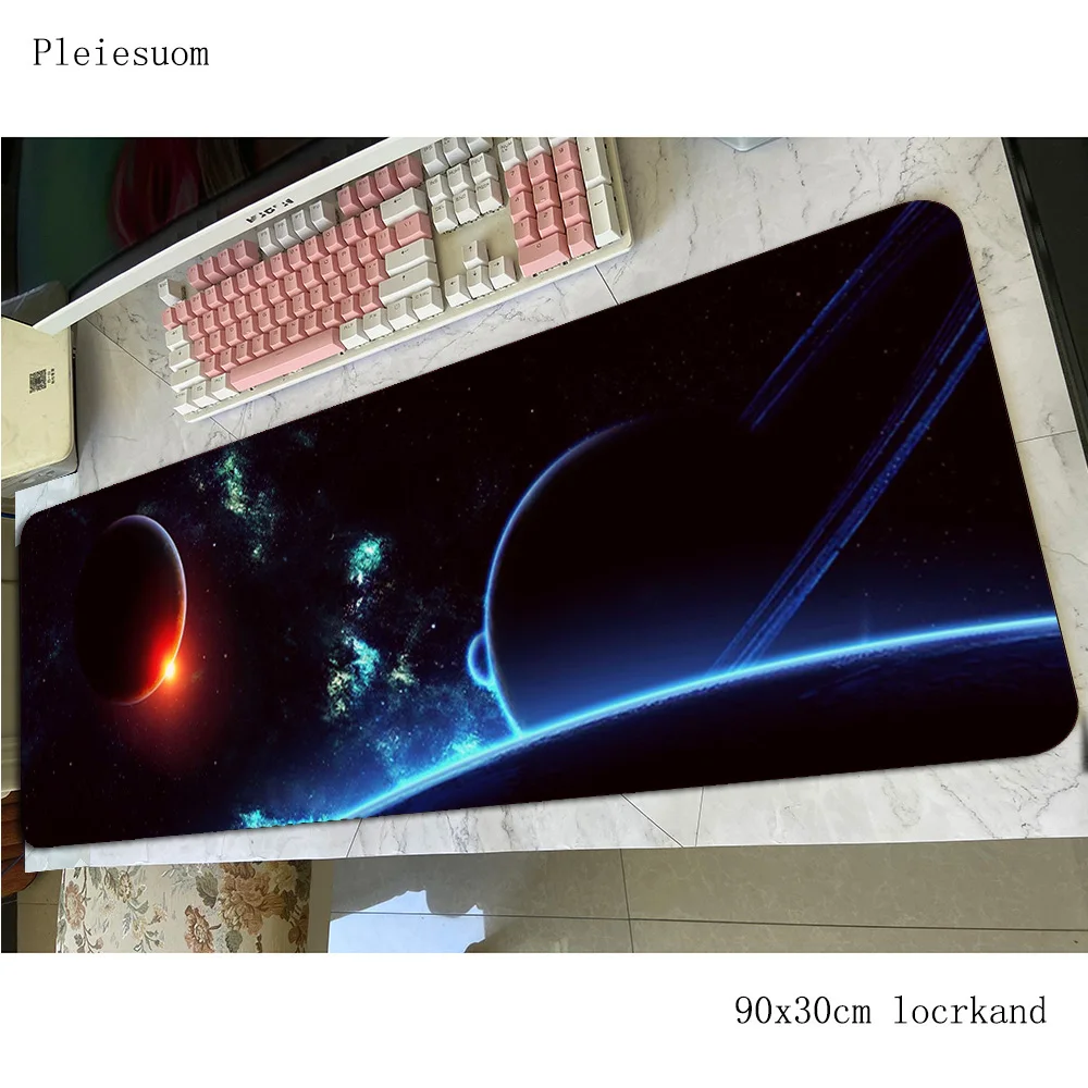 

universe mousepad 900x300x4mm locked edge Computer mouse mat gamer gamepad pc thick gaming mousemat desk pad office padmouse