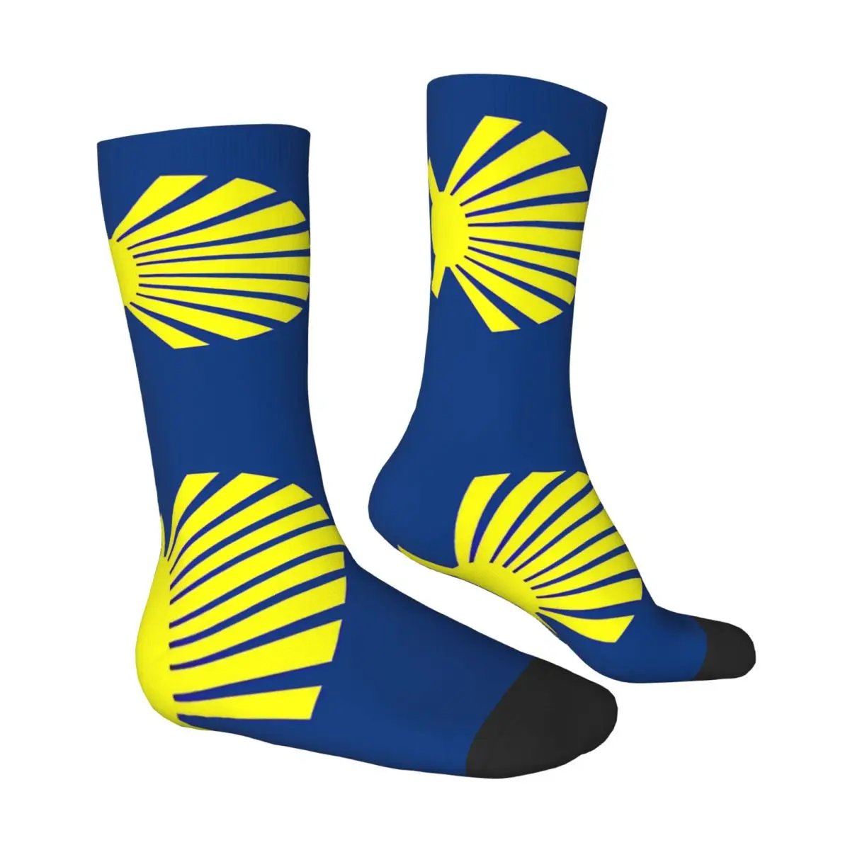 Caminho De Santiago Socks جوارب غير رسمية للرجال جوارب تزلج ناعمة قابلة للتنفس نمط الربيع جوارب مضادة للانزلاق