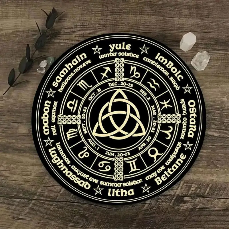 

652F Коврик для астрологических маятников, алтарь, коврик для карт Таро, коврик для лозоходства, маятников, церемониальный