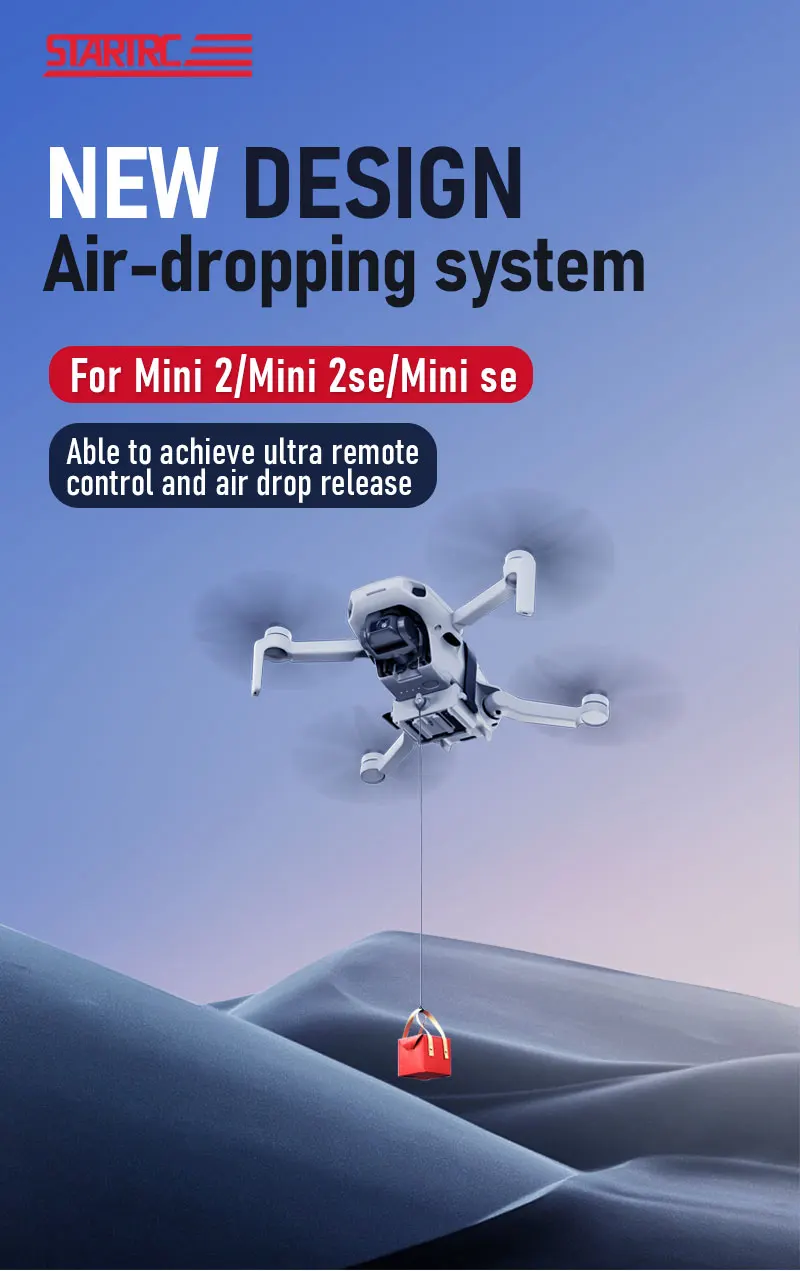 Drone Airdrop System for DJI Mini 2/SE/2SE Air-dropping Dropper