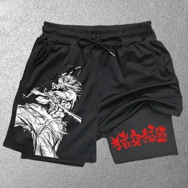

Pantalones cortos deportivos de entrenamiento para correr para hombre, pantalones cortos de playa de secado rápido con estampado