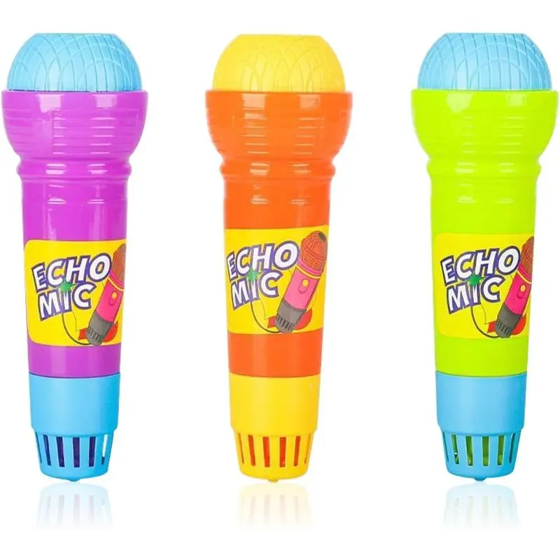 2Pcs Echo Microphone, Battery-Free Singing Toy, Voice Amplifier Karaoke Prop for Kids & Adults Party
