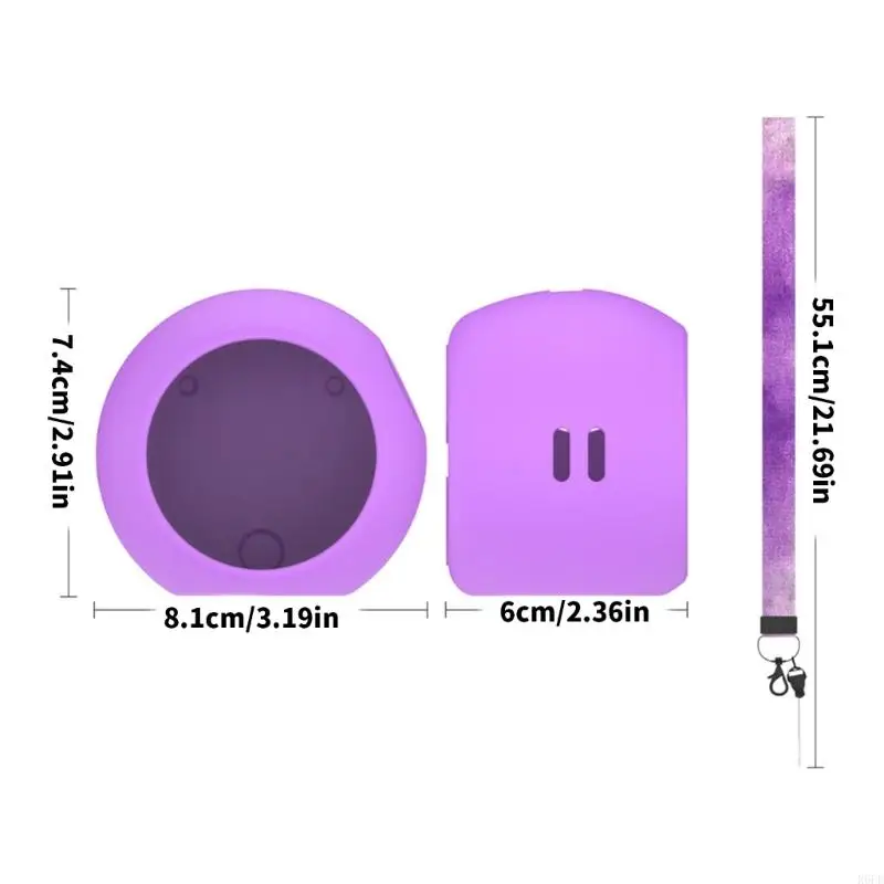 R6FD Bright Color Silicone Protective Case For Interactive Digital Pet With Lanyard