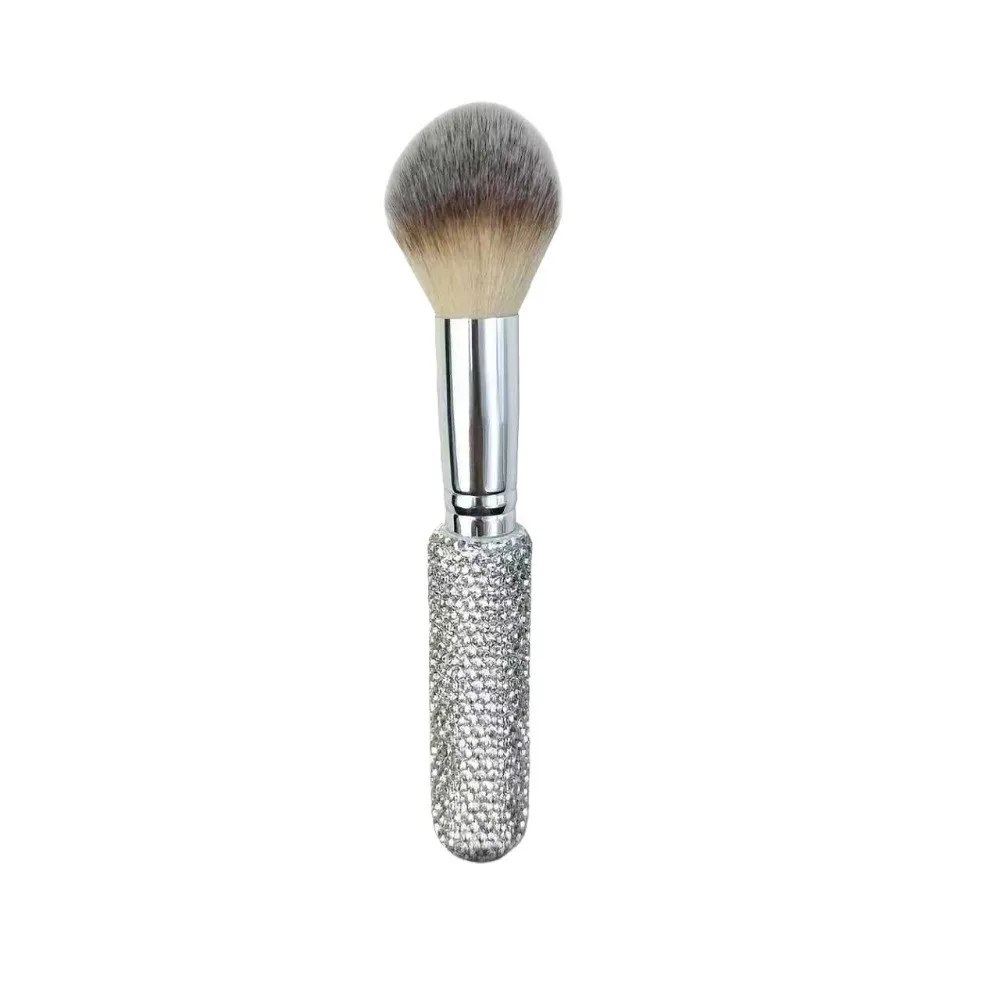Diamond Embedded Makeup Brushes Soft Bristles Dazzling Handle Setting Powder Applicator Smooth Application Blush Brush