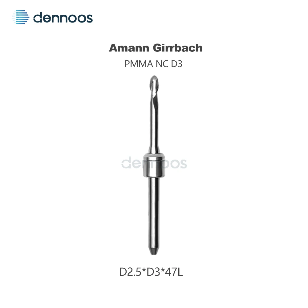 Amann Girrbach Dentalfräser D3 Schaft 47mm Länge für PMMA/Lithiumdisilikat/Metall Dental-Labor Fräswerkzeug Fresa – Detail 4