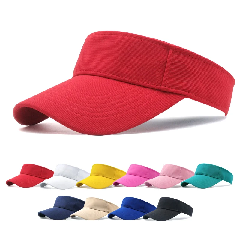 1PC Adjustable Sport Golf Tennis Breathable Casual Cap Hat Unisex Men Women Plain Sun Visor