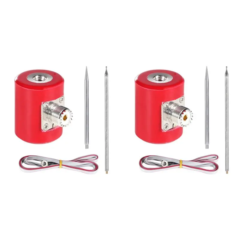 

-[A51I Digital]2X QRP 5M/16.4FT Antenna 14M-30Mhz 300W Antenna Multifunction Portable Stainless Steel 1/4 Wavelength USDX Rad
