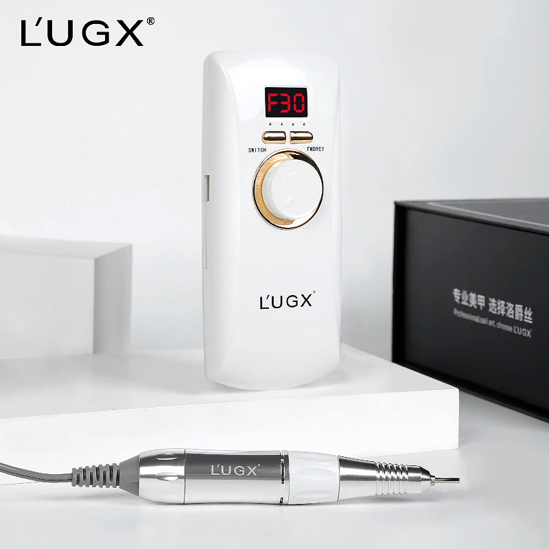 

L'UGX Customizable Private Label 30000 Rpm Professional Cordless Portable Electric Rechargeable Nail Drill Machine