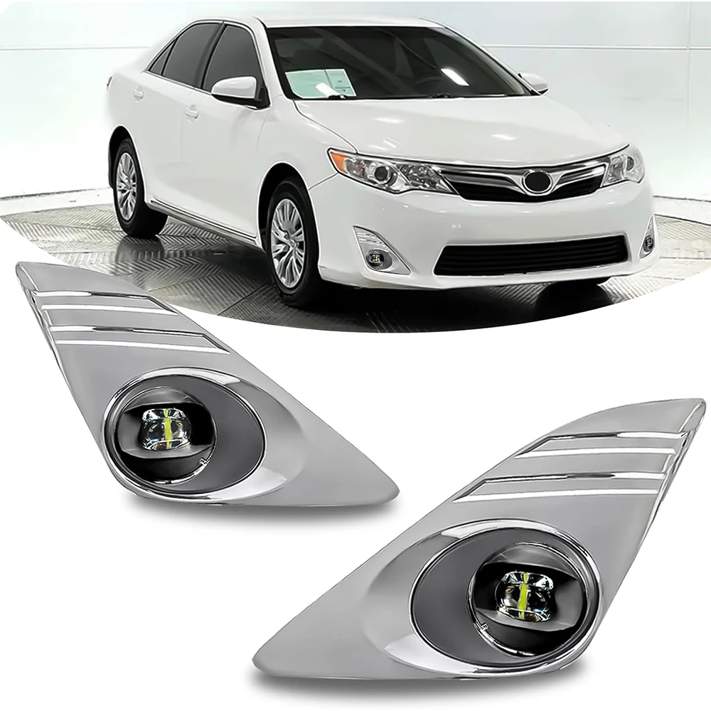 

LED Fog Lights-For Toyota Camry 2012 2013 2014 (Not for SE Models) Fog Light Assembly Replacement with Switch & Wiring Harness