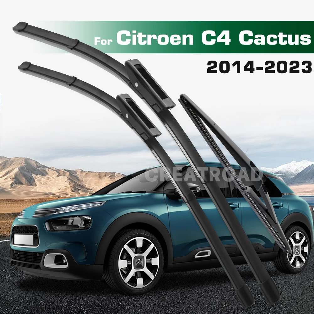 

GREATROAD Стеклоочиститель с левым и правым рулем, набор передних и задних щеток стеклоочистителя для Citroen C4 Cactus 2014-2023 Щетки для лобового стекла и окон